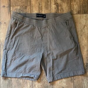 Abercrombie & Fitch Men's Gray Pinstripe Shorts